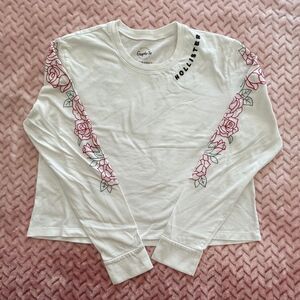 NEW Hollister White Long Sleeve Top Womens Size XS